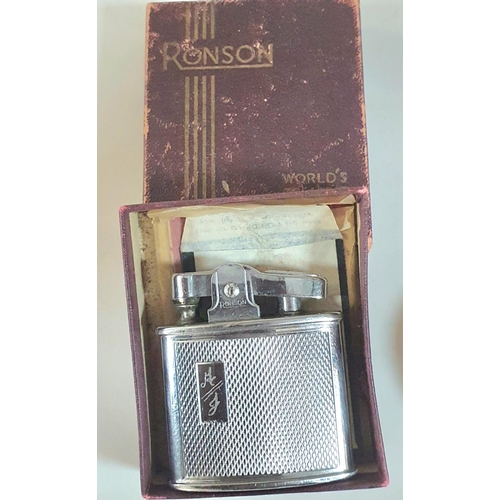 60 - Three gents wrist watches and a vintage Ronson lighter in its original box (4)