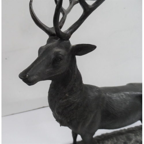 265 - Bronzed Stag, 

35 cm long