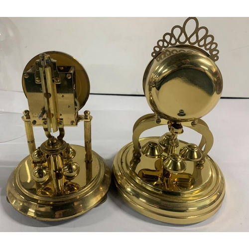 212 - Two glass domed carriage clocks (2)