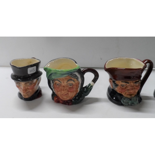 328 - Six small Royal Doulton character jugs (6)