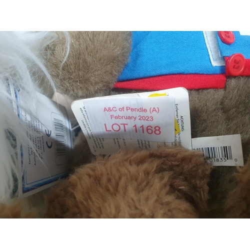 1168 - Small Russ teddy bear together with a Dulux dog, both still with original tags and a Bunny Rabbit (3... 