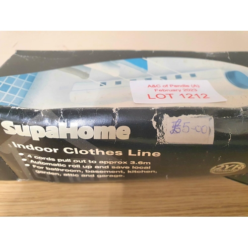 1212 - Boxed, as new, vintage SuperHome indoor clothes line