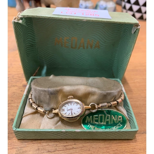 1285 - Boxed Medana ladies cocktail watch