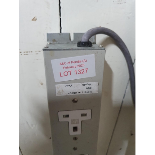 1327 - Two metal extra plug sockets (2)