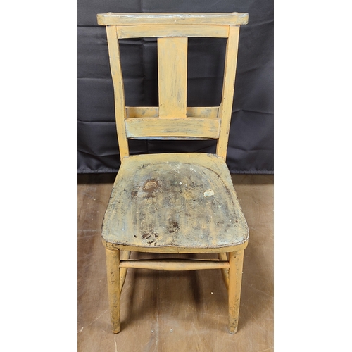 653 - Vintage wooden school chair