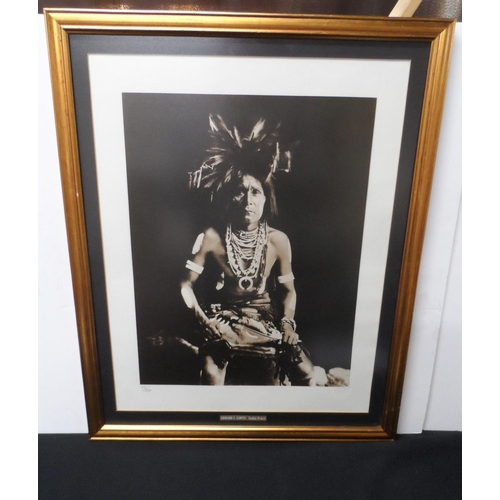 64 - Limited edition (27/272) silver gelatin print with blind stamp of Snake Priest after Edward S. CURTI... 