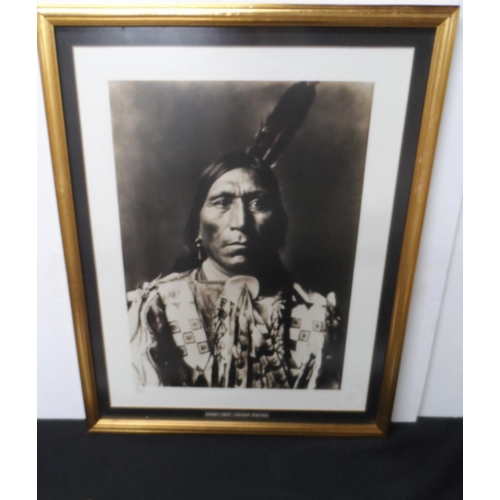 65 - Limited edition (30/272) silver gelatin print with blind stamp of Little Hawk - Brule Sioux after Ed... 