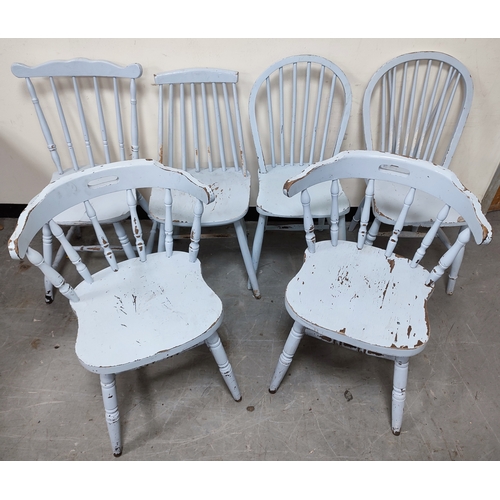 656 - Six differing spindleback chairs (6)