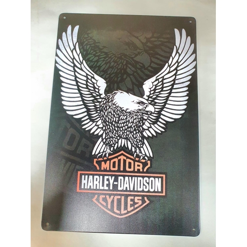 470 - Metal Harley Davidson sign