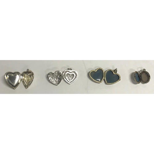 215 - 4 silver lockets