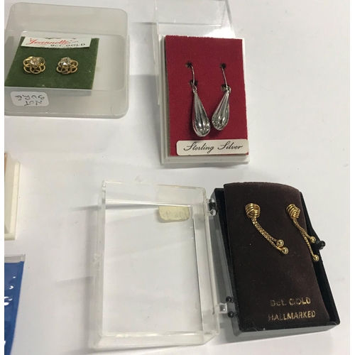 217 - Large quantity of boxed Gold and Silver earrings (Qty)