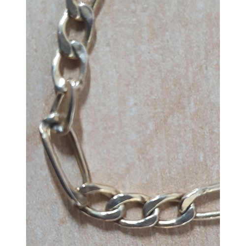 235 - Ladies 9ct yellow gold link bracelet,

1.8 grams