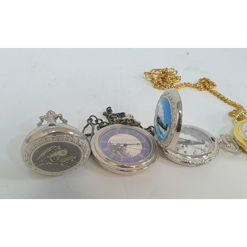 240 - Four modern hunter pocket watches including a European Union example (4)