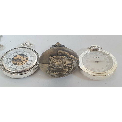 241 - 4 modern hunter pocket watches (4)