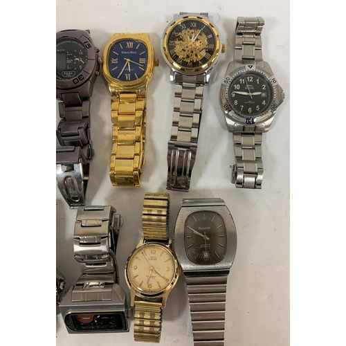 259 - Collection of 12 gents wristwatches including a Slazenger & Accurist examples (12)