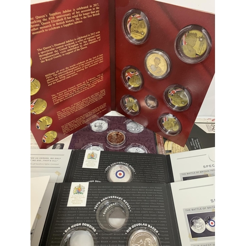 418 - Quantity of GB coin collectors packs with mainly one coin per pack (Qty)