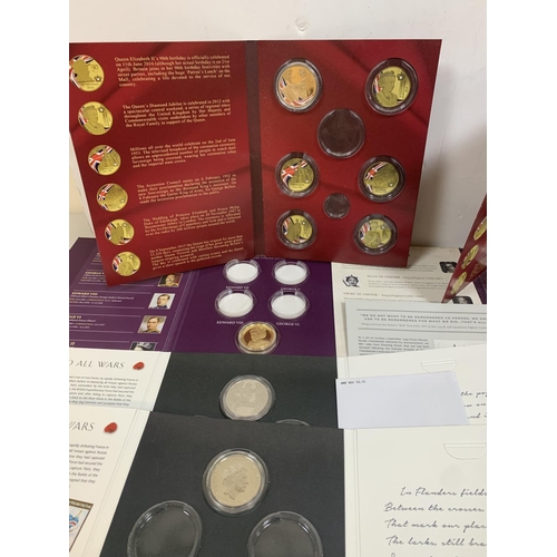 418 - Quantity of GB coin collectors packs with mainly one coin per pack (Qty)