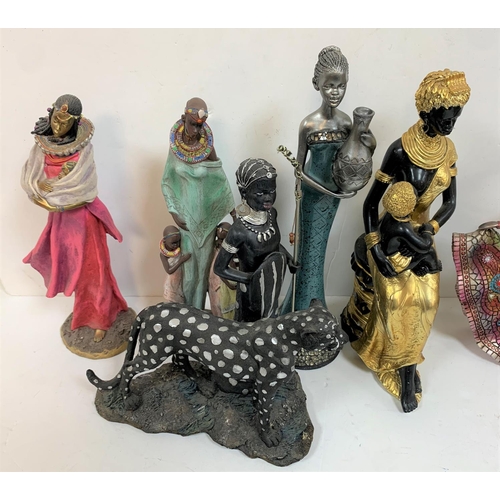 342 - Six African Masai women figurines (6)