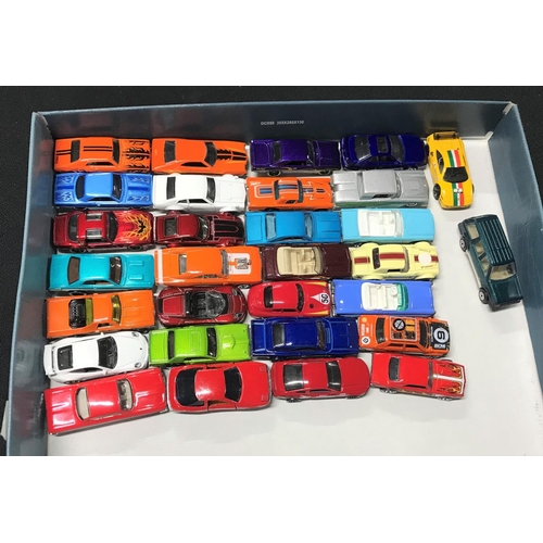 386 - box of toy cars (Qty)