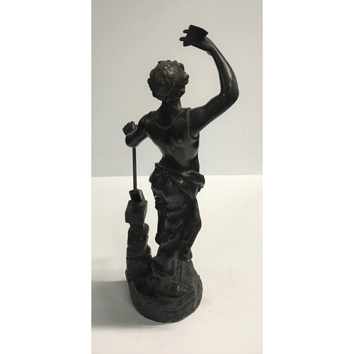 481 - Charles RUCHOT (act.1880-1925) spelter figure of a blacksmith
36cm