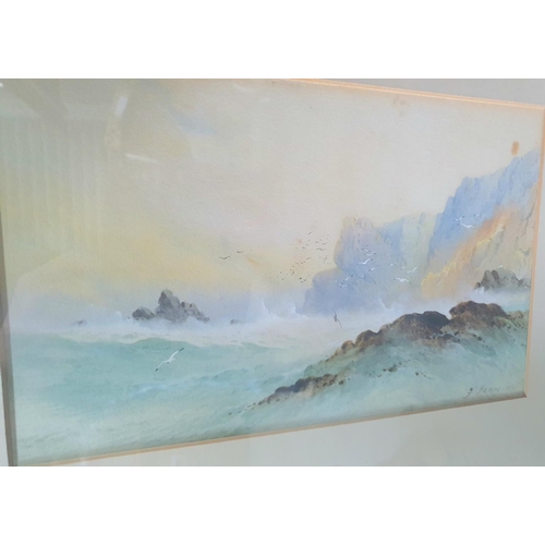 310 - Pair of F E Jamieson watercolour seascapes, framed,

Each watercolour measures 19 x 31 cm