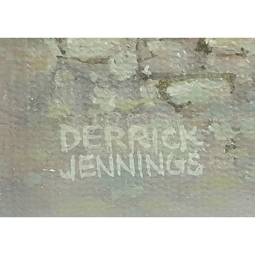 311 - Pair of Derrick JENNINGS (1929-2015) small Italian oil on board paintings, both in fine quality matc... 