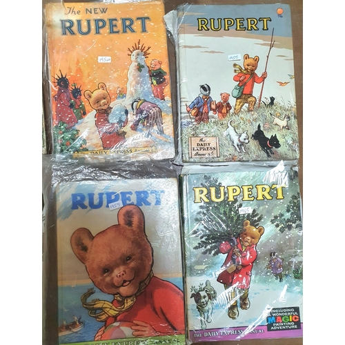 41 - Eight Rupert the Bear annuals, 1952, 4, 5, 6,7,8,9 and 1965 (8)