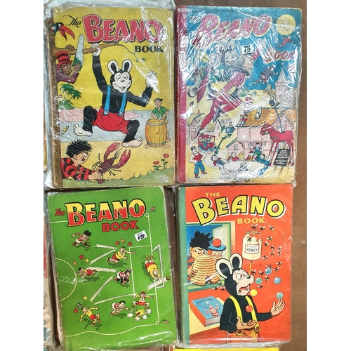 43 - The Beano annuals, all but one year 1949-1961 together with the 1973 annual and the 5th August 1950 ... 