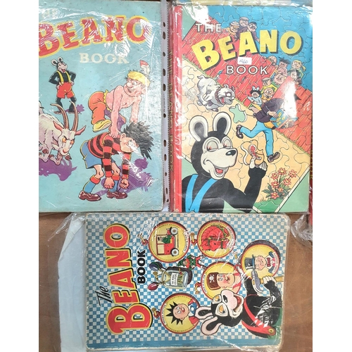 43 - The Beano annuals, all but one year 1949-1961 together with the 1973 annual and the 5th August 1950 ... 