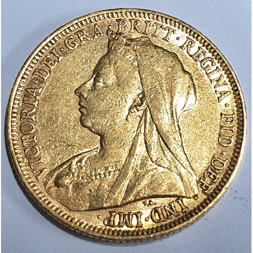 53 - Queen Victoria old head 1895 sovereign