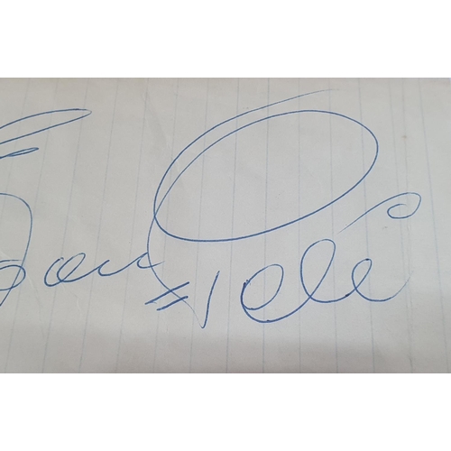 67 - Pele signature 

Provenance - obtained by the original owner as a young man during the 1966 world cu... 