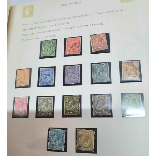 61 - Black Tower stamp album containing a good collection of GB unmountred mint and unmounted used Victor... 