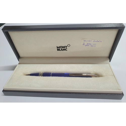 71 - Mont Blanc ball point pen, still boxed with papers, as new,

Purchased 2011 for £300 but never used