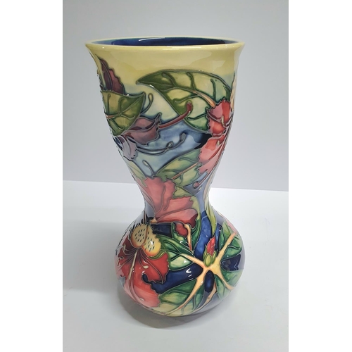 112 - Moorcroft c1999 Simeon vase in waisted form,

26cm tall