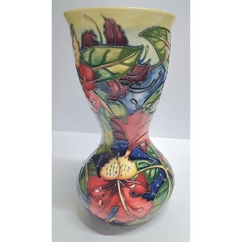 112 - Moorcroft c1999 Simeon vase in waisted form,

26cm tall