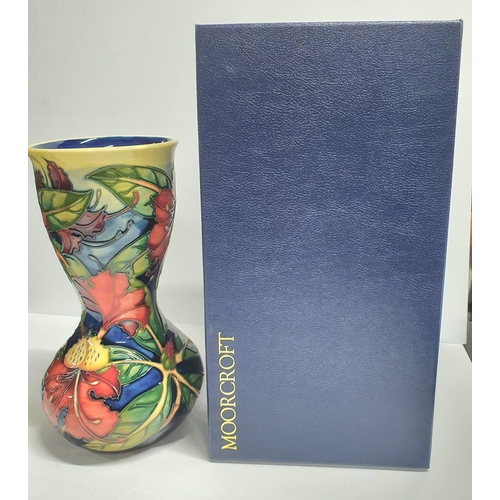 112 - Moorcroft c1999 Simeon vase in waisted form,

26cm tall