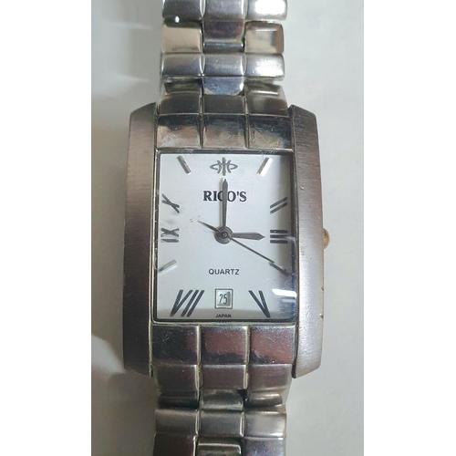 17 - Ladies Rico quartz watch with stainless steel strap