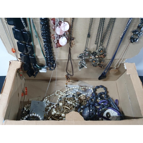 36 - Box full of costume jewellery (Qty)