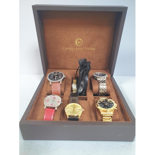 57 - Constantin Weisz watch box including 7 watches With Gianni Ricci