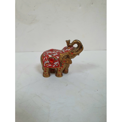 88 - set of 4 decorative elephants