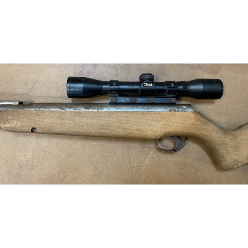 113 - Webley & Scott air rifle with BSA scope