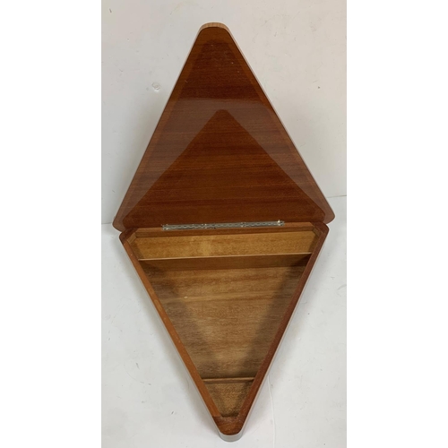 117 - Inlaid Sorrento triangular storage box