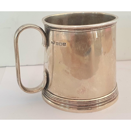 17 - Small Birmingham 1954 silver tankard,

96.5 grams