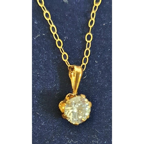 25 - Three, as new, never worn, 9ct fine gold chains with differing pendants including a fine quality ova... 