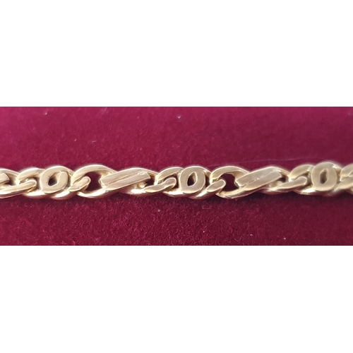 126 - 9ct yellow gold bracelet in presentation case,

5.8 grams         18cm long