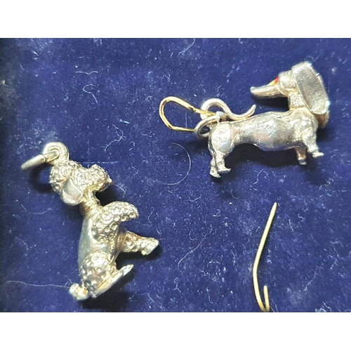 58 - Six silver charms, all as new and some in presentation boxes (6)