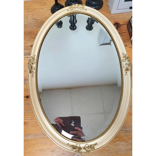 176 - Small quality of items including an oval mirror (Qty)