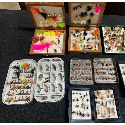 188 - Large collection of boxed fishing flies (Qty)