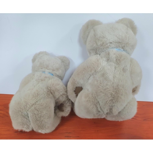 340 - Two Steiff 0312/40 and 0312/30 Minky Zotty Jointed Teddy Bears (2)