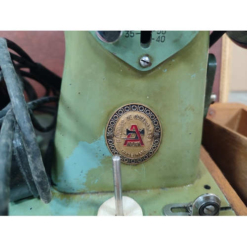 358 - Vintage Alfa sewing machine in case